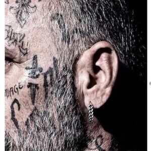 Small Huggie Hoop Earring, Viking Hoop Stainless Steel Earring